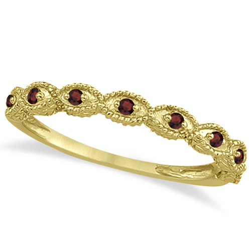 garnet bridal set