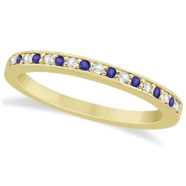 Tanzanite & Diamond Engagement Ring Set 14k Yellow Gold (0.55ct)