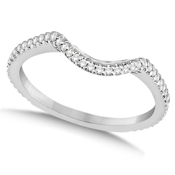 Diamond Contour Eternity Wedding Band Platinum (0.24ct)
