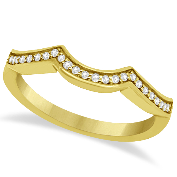 Halo Heart Engagement Ring & Wedding Band 18kt Yellow Gold (0.50ct.)