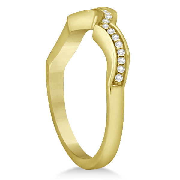 Halo Heart Engagement Ring & Wedding Band 18kt Yellow Gold (0.50ct.)