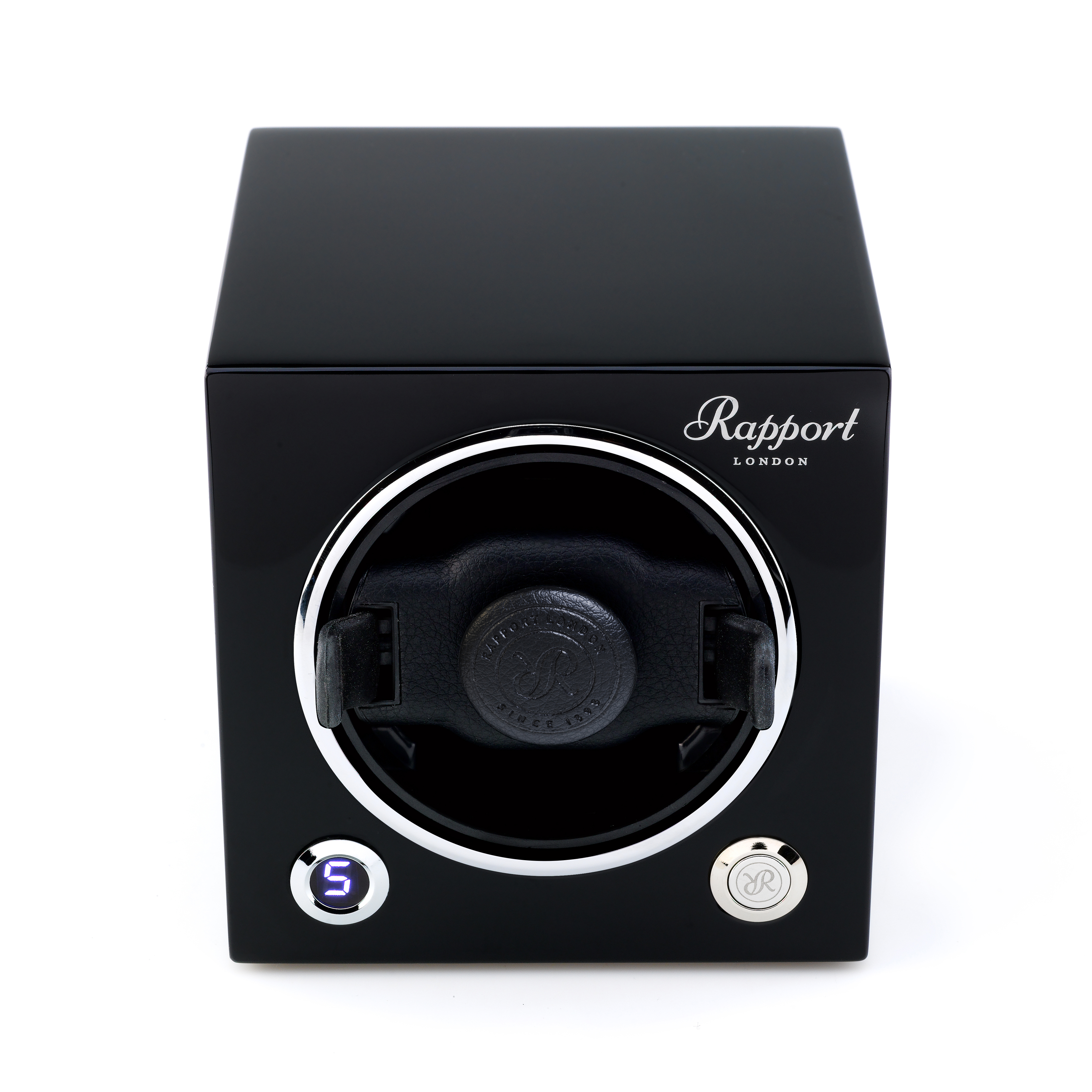 Rapport London Evocube Electric Single Watch Winder Midnight Black
