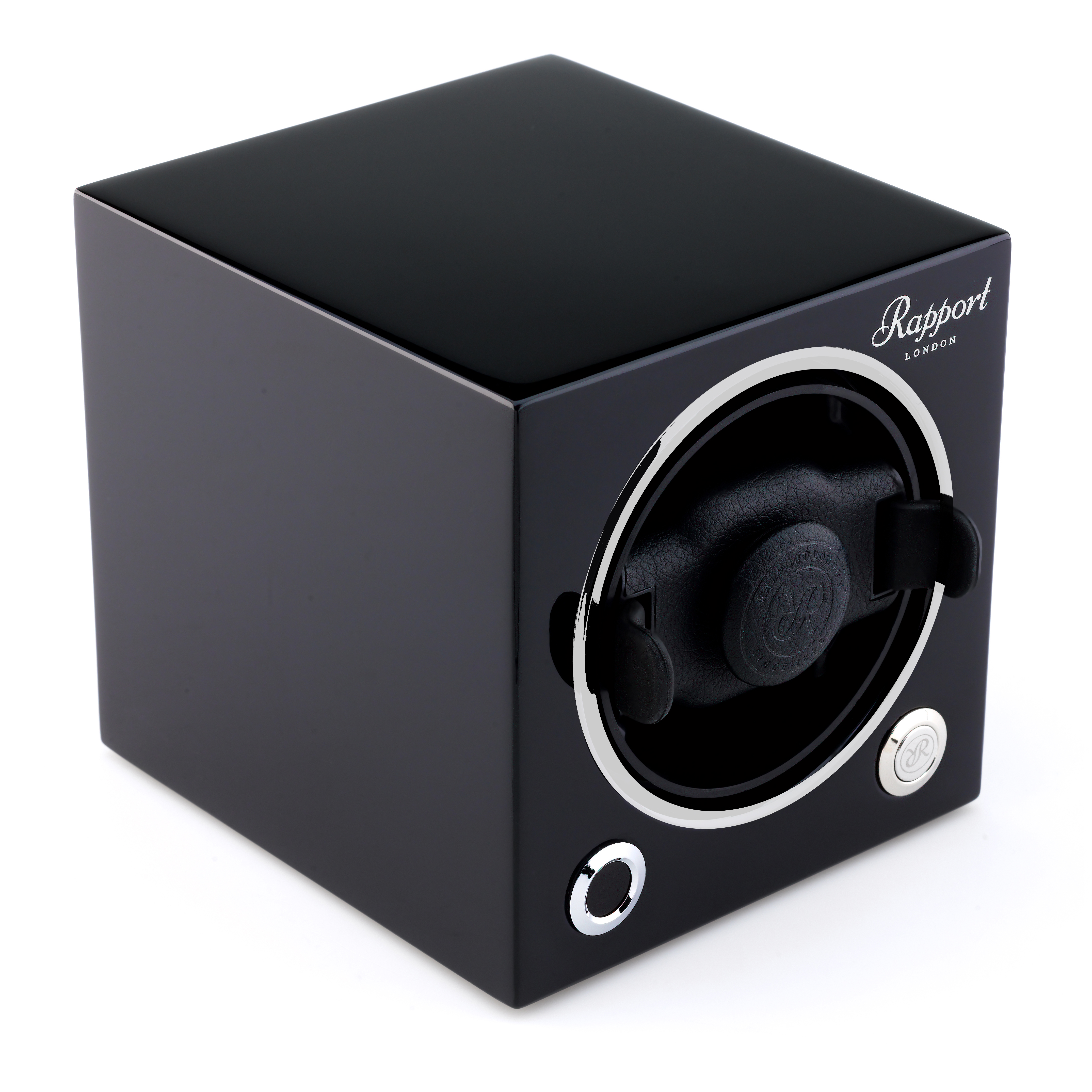 Rapport London Evocube Electric Single Watch Winder Midnight Black