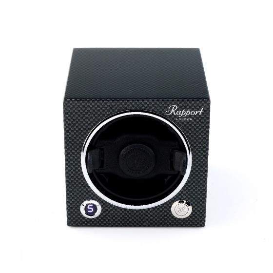 Rapport London Evocube Electric Single Watch Winder Carbon Fiber