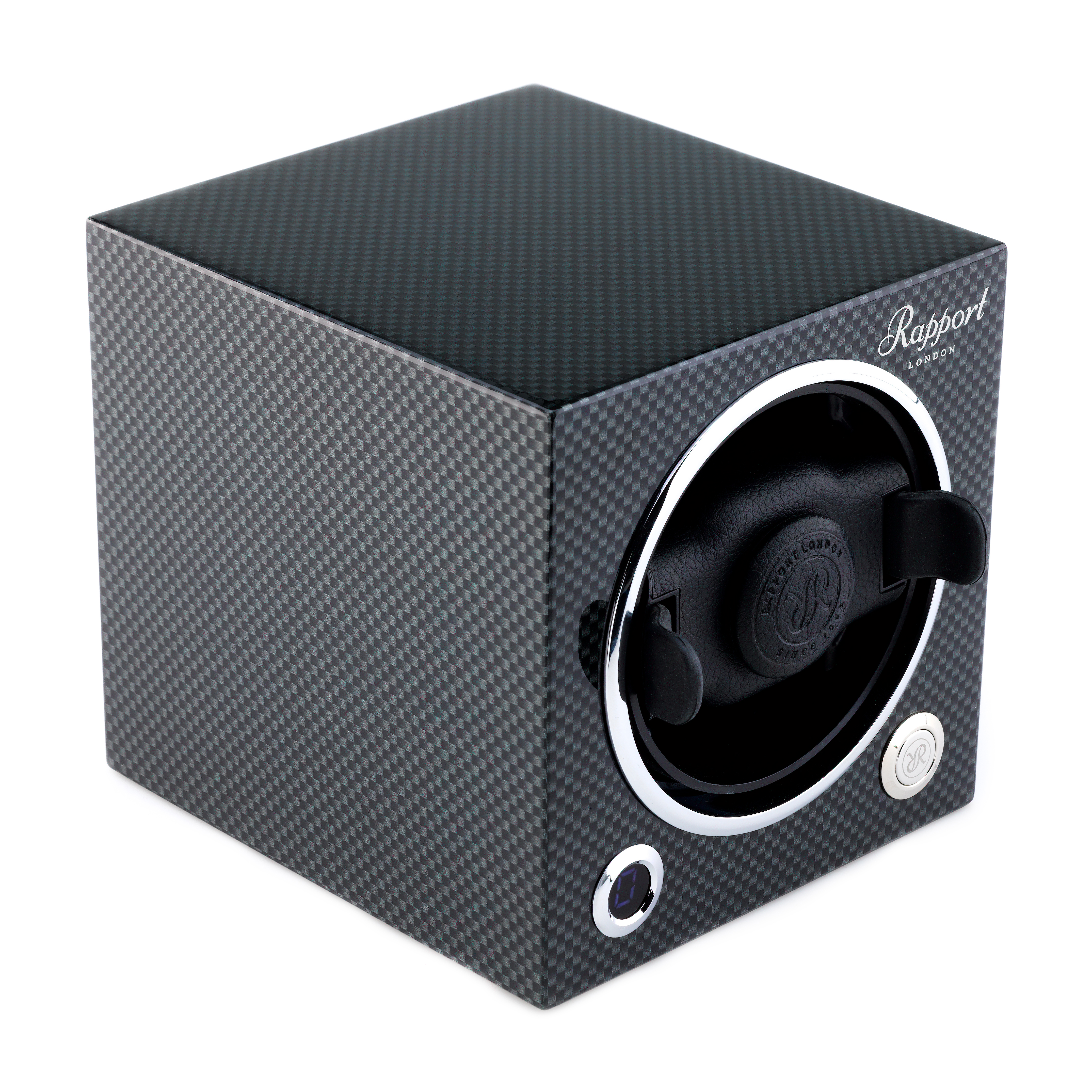 Rapport London Evocube Electric Single Watch Winder Carbon Fiber