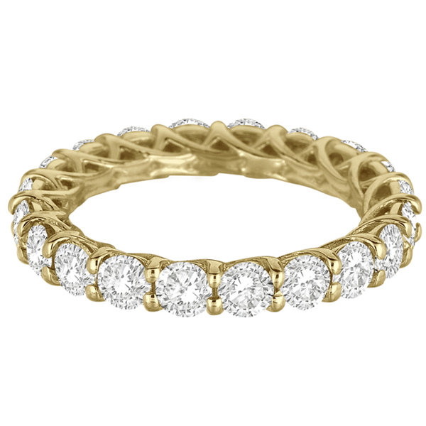 Luxury Diamond Eternity Band Anniversary Ring 14k Yellow Gold (3.00ct)