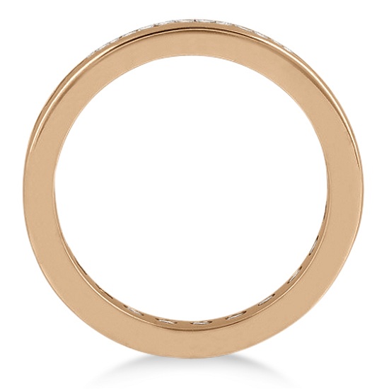 Channel-Set Diamond Eternity Ring Band 14k Rose Gold (1.75 ct)