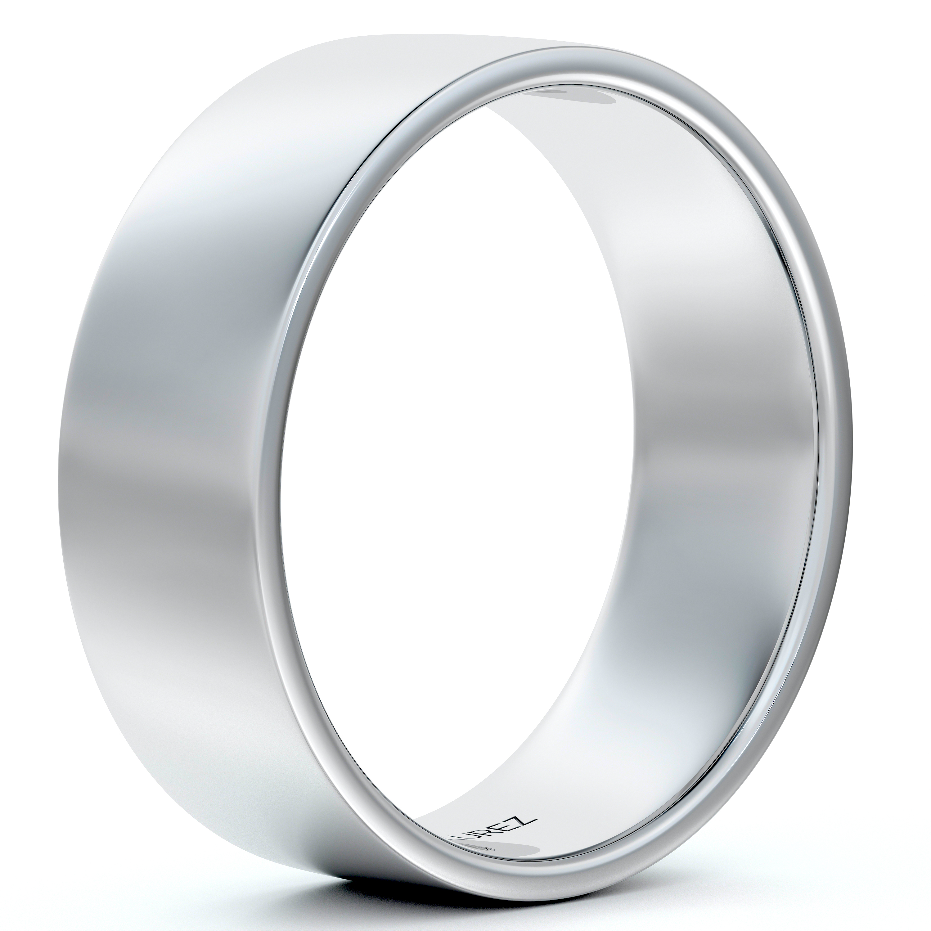 950 Platinum Plain Wedding Band Flat Comfort-Fit Ring (6 mm)