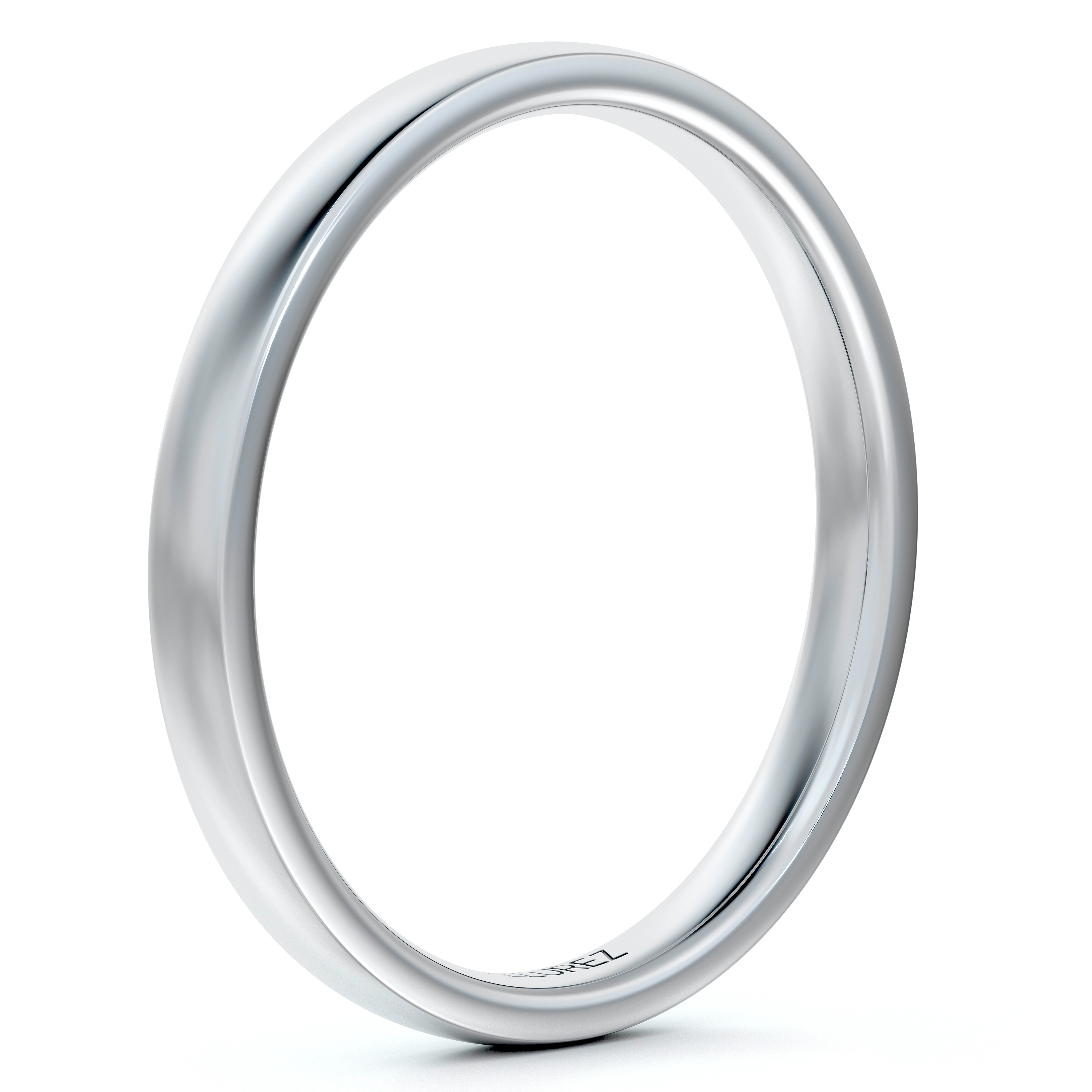 Platinum Wedding Ring Low Dome Comfort Fit (2mm)