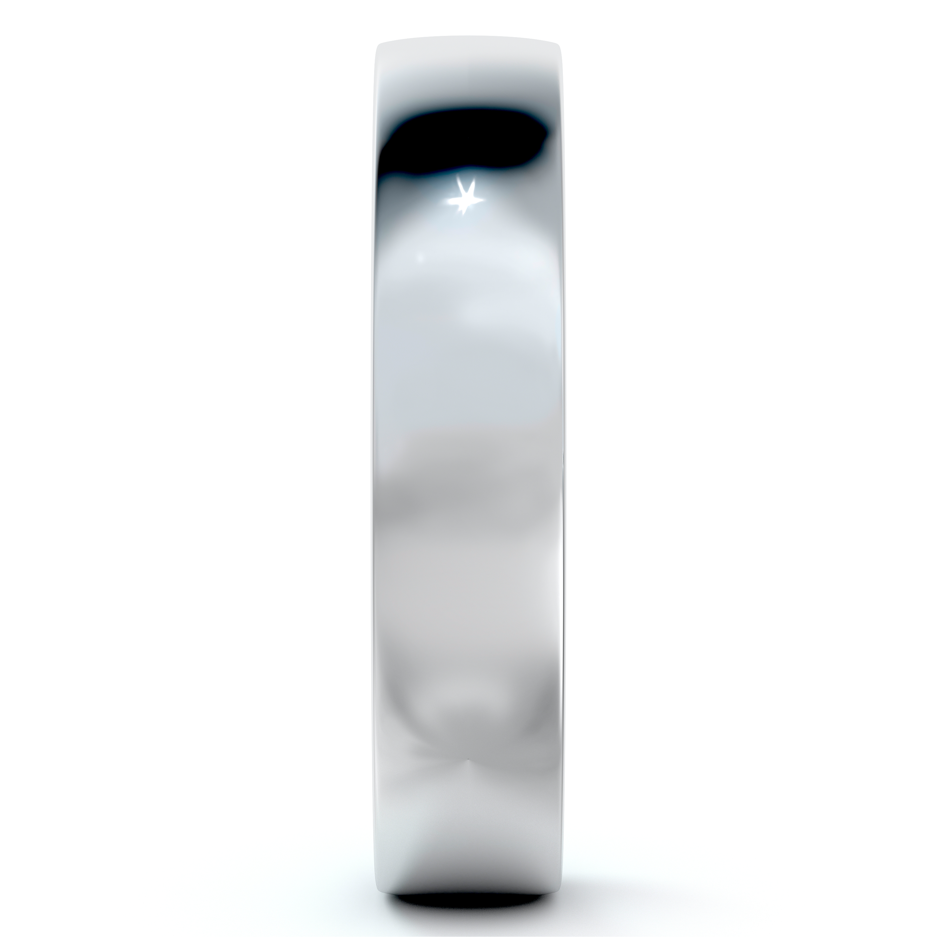 Palladium Wedding Ring Low Dome Comfort Fit (4 mm)