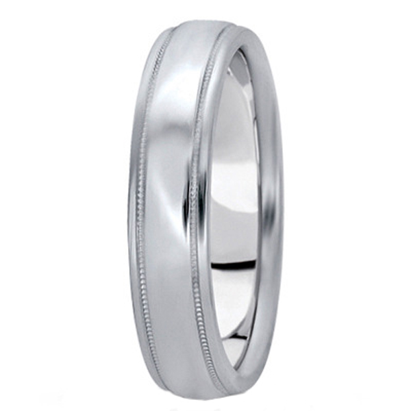 Men's Carved Palladium Wedding Band (5mm)