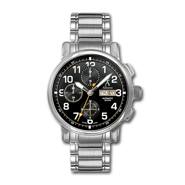 Allurez Men's Swiss-Made Auto-Mechanical Chronometer Timepiece