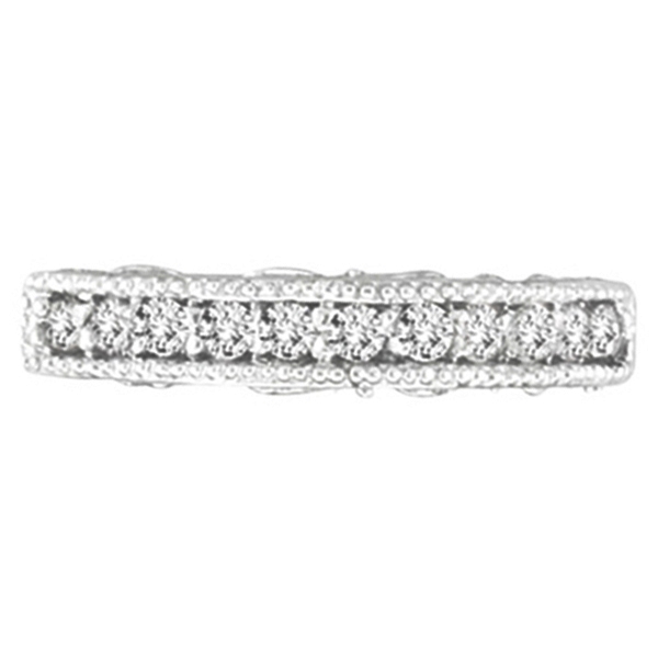 Stackable Diamond Ring Anniversary Band 14k White Gold (0.31ct)