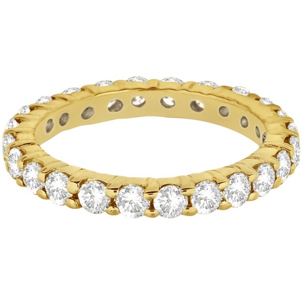 Diamond Eternity Ring Wedding Band in 14k Yellow Gold (2.00ct)