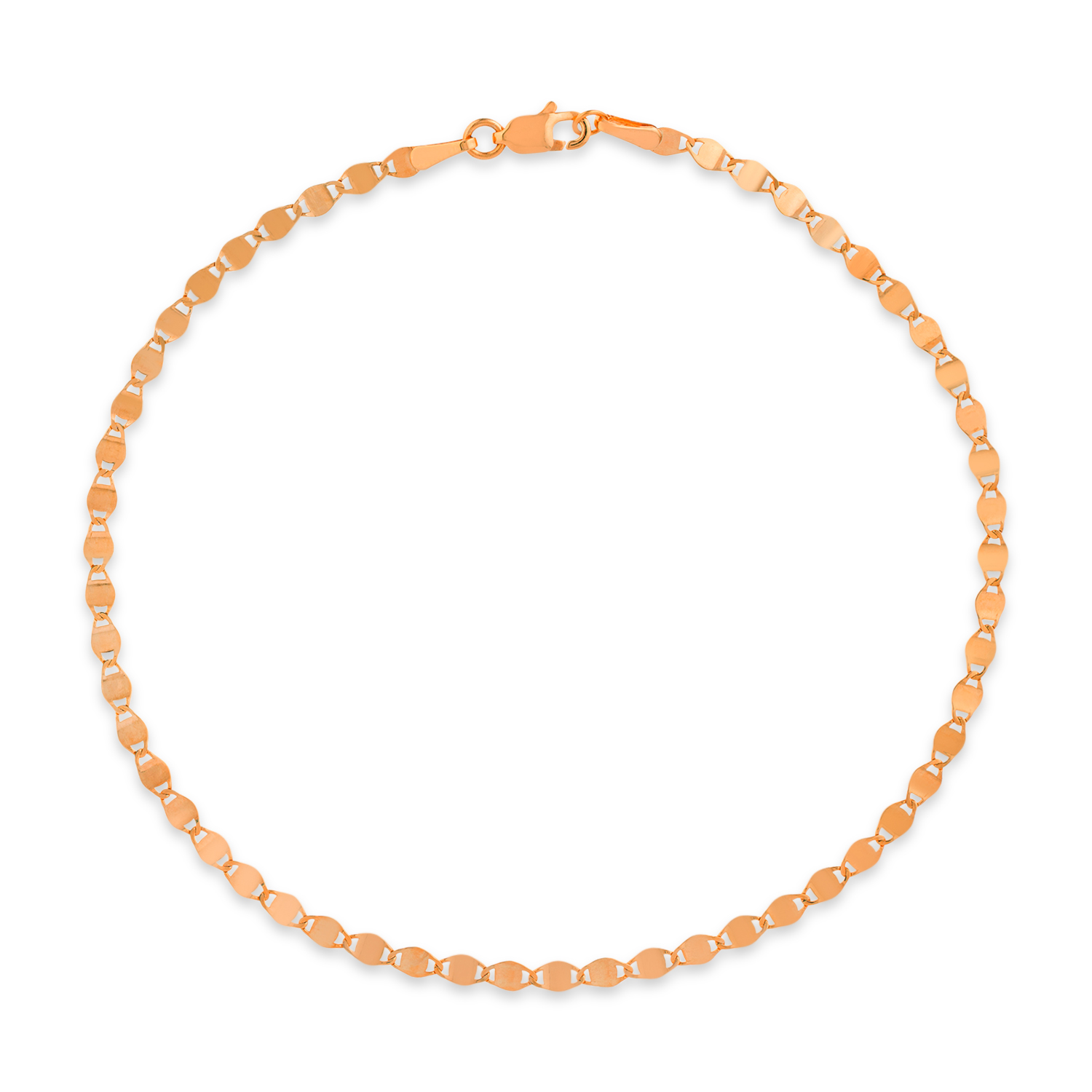 Valentino Chain Necklace 14k Rose Gold