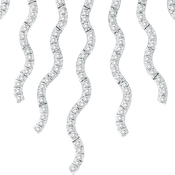 Diamond Bridal Choker Necklace 14k White Gold (3.04 ctw)