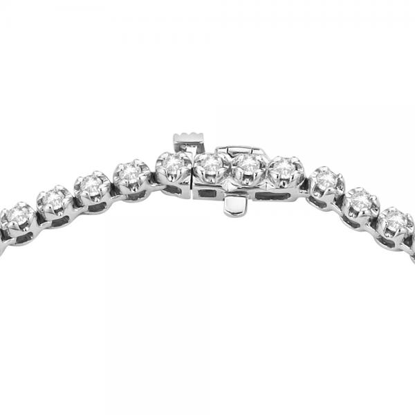 Eternity Diamond Tennis Necklace 14k White Gold (10.35ct)