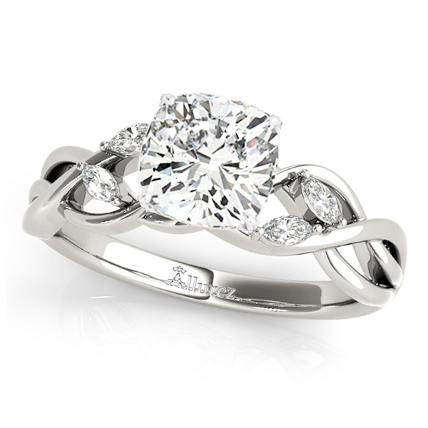 Twisted Cushion Diamonds Bridal Sets Platinum (1.73ct)