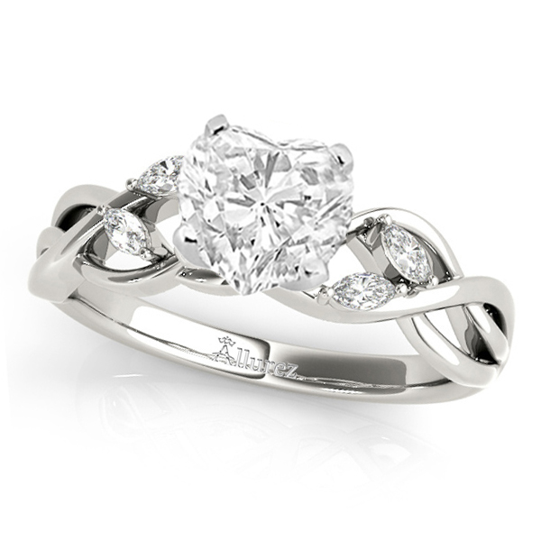 Twisted Heart Diamonds Bridal Sets Platinum (1.73ct)