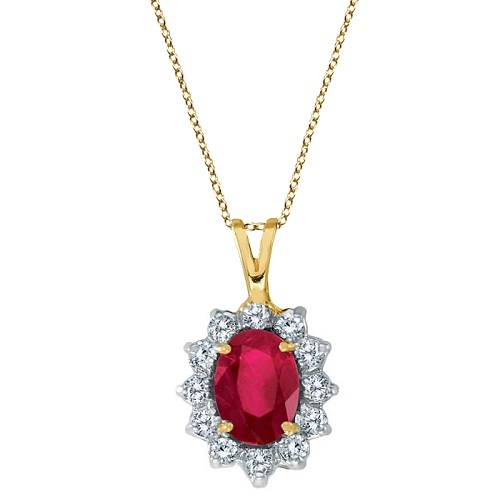 Cabrera ycarera necklace dia&ruby stone｜レディース