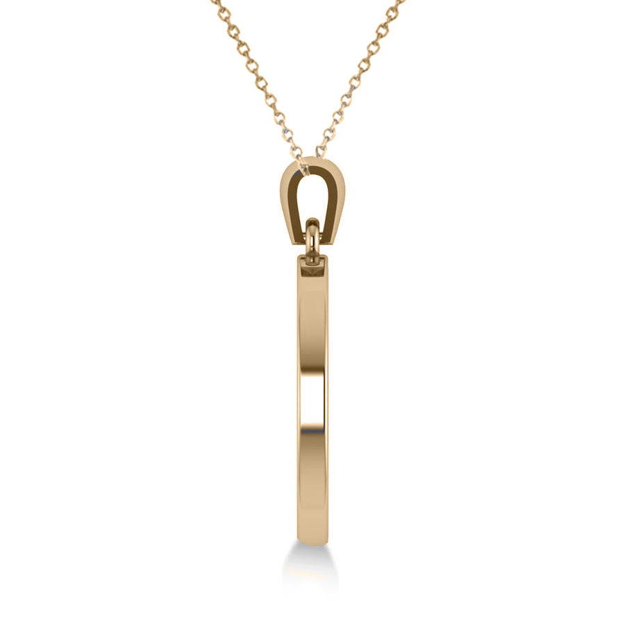 Jewish Family Tree Star of David Pendant Necklace 14k Yellow Gold