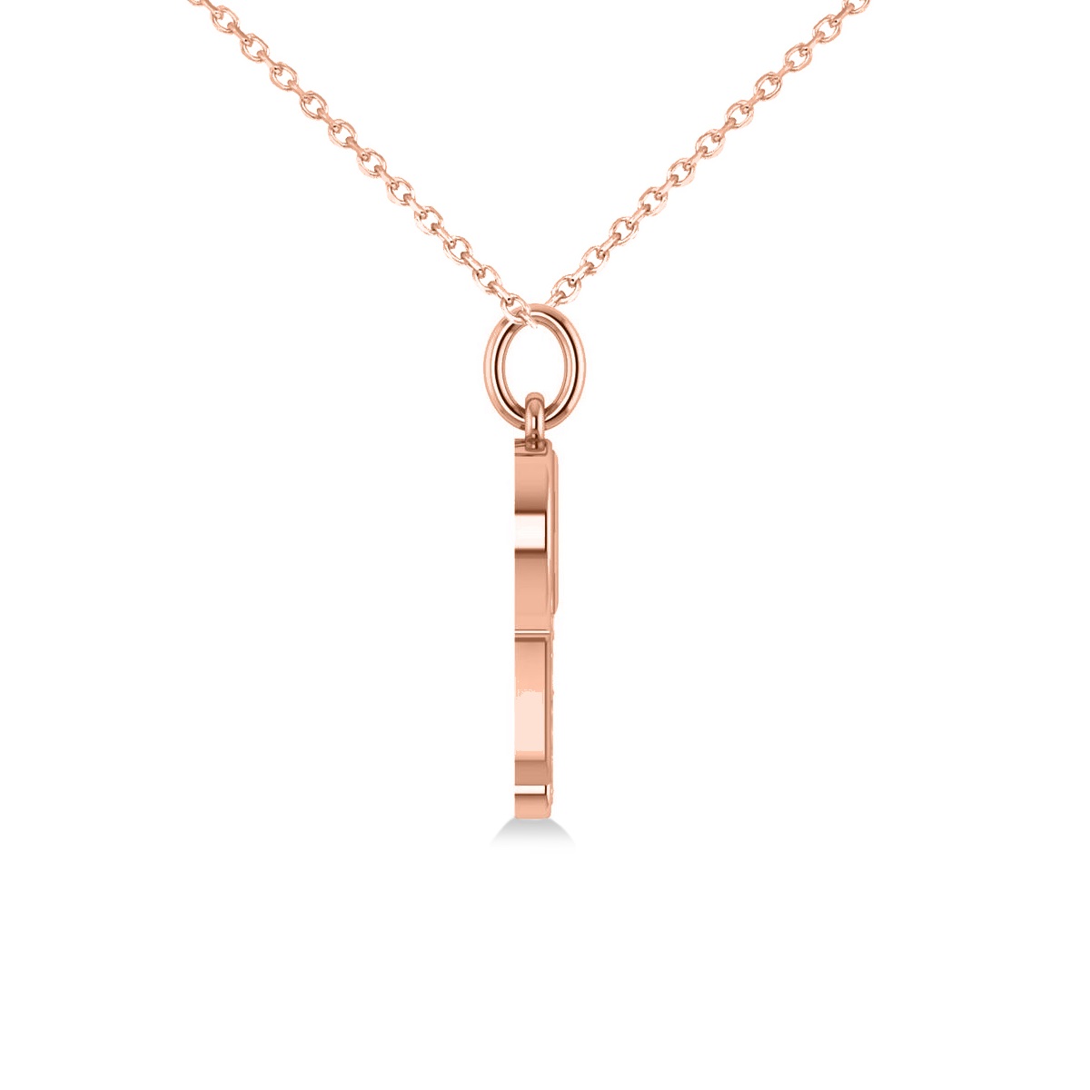 Star of David Hamsa Pendant Necklace 14k Rose Gold