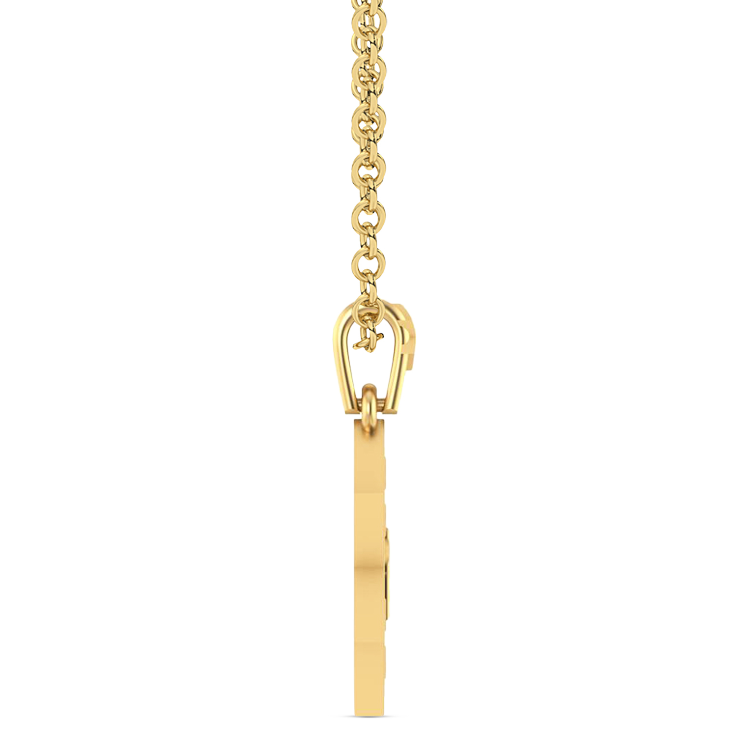 10k Gold Jewish Star Of David With Chai Pendant Necklace - Judaica Charm Jewelry