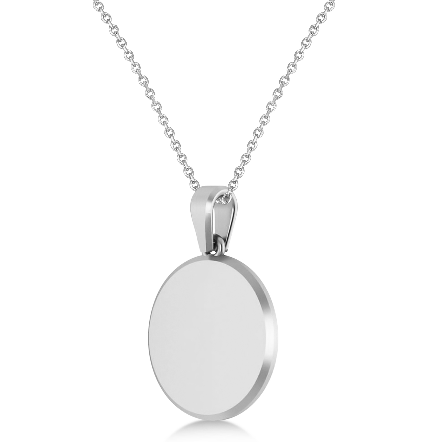 Jewish Star Of David Pendant Necklace 14K White Gold