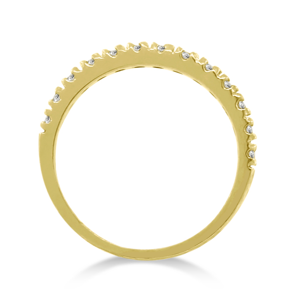 Lab Grown Diamond Stackable Ring Anniversary Band 14k Yellow Gold (0.25ct)