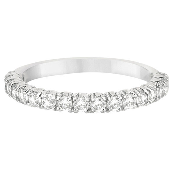 Half-Eternity Pave-Set Diamond Stacking Ring Palladium (0.75ct)