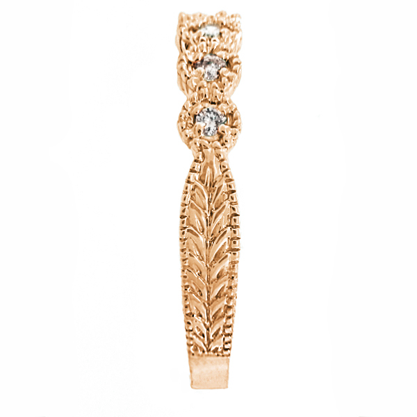 Diamond Stackable Ring Band in 14k Rose Gold (0.20 ctw)