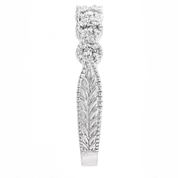 Diamond Stackable Ring Band in 14k White Gold (0.20 ctw)