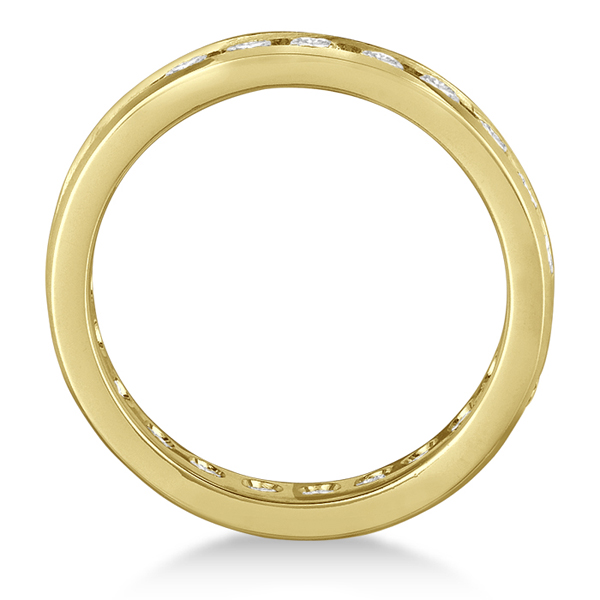 Channel-Set Diamond Eternity Ring Band 14k Yellow Gold (2.25ct)