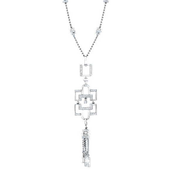 0.70ct 14k White Gold Diamond Fancy Necklace