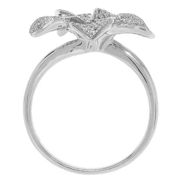 0.51ct 14k White Gold Diamond Flower Ring SC22002598