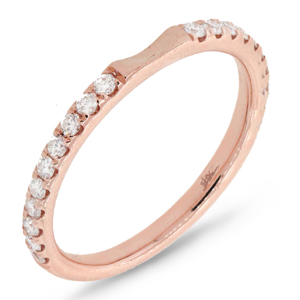 0.31ct 14k Rose Gold Diamond Lady's Band