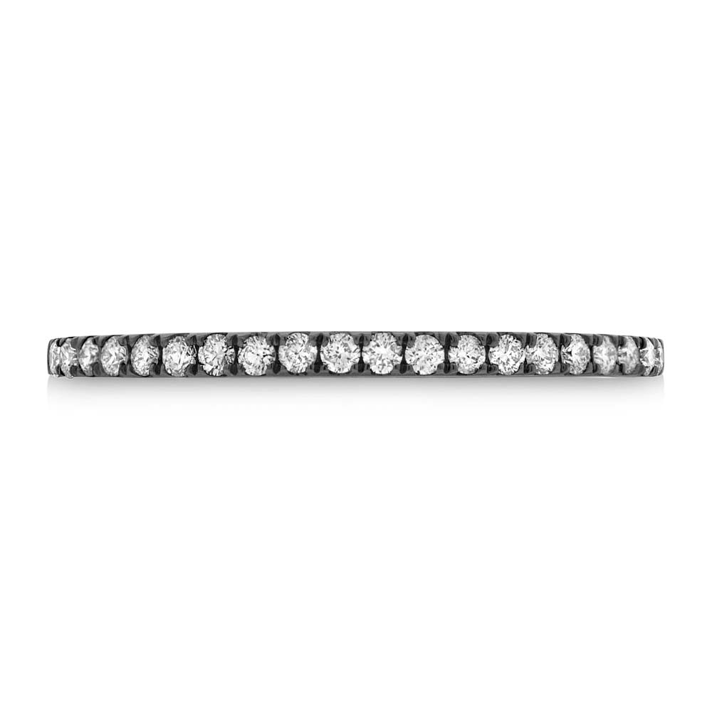0.20ct 14k Black Rhodium Diamond Lady's Band