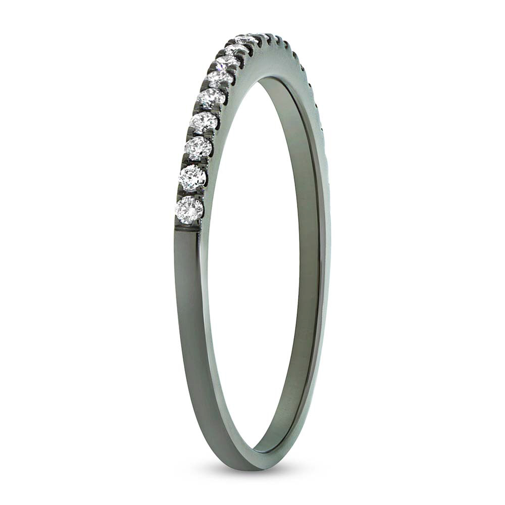 0.20ct 14k Black Rhodium Diamond Lady's Band