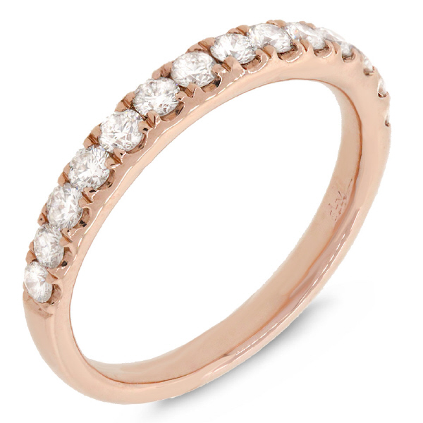 0.54ct 14k Rose Gold Diamond Lady's Band