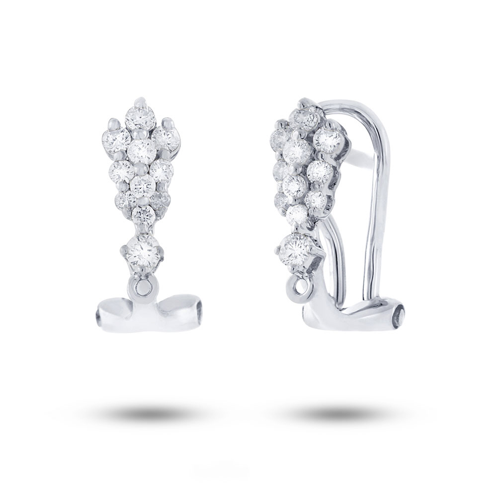 0.34ct 18k White Gold Diamond Earrings