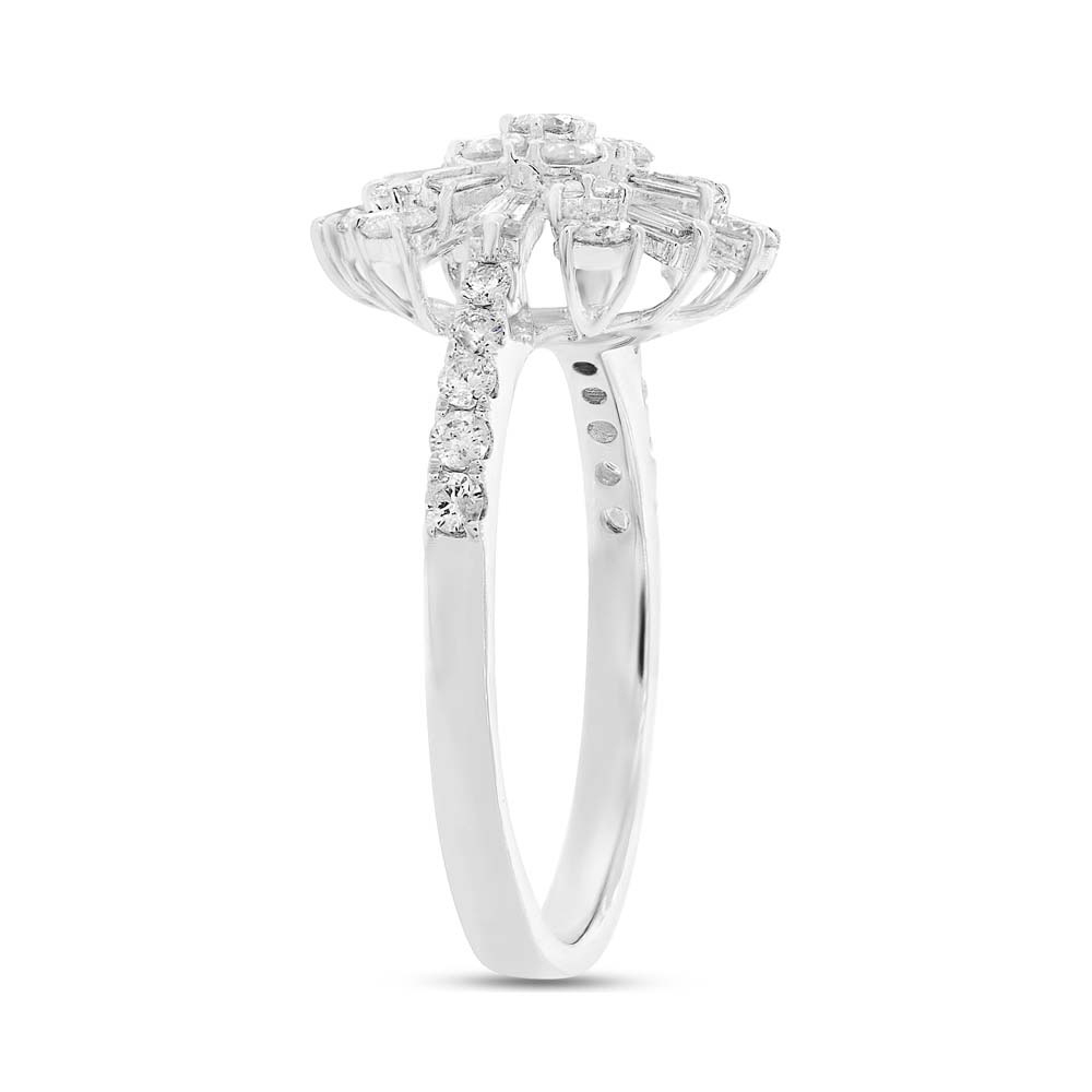 1.09ct 18k White Gold Diamond Baguette Lady's Ring