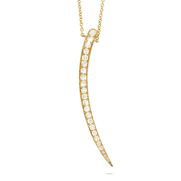 0.59ct 14k Yellow Gold Diamond Necklace