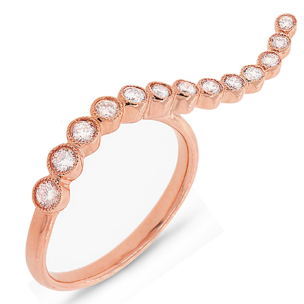 0.44ct 14k Rose Gold Diamond Lady's Ring