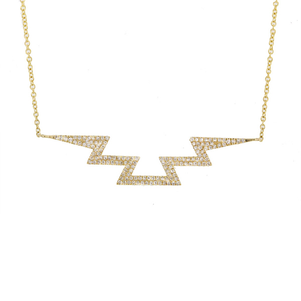 0.33ct 14k Yellow Gold Diamond Necklace