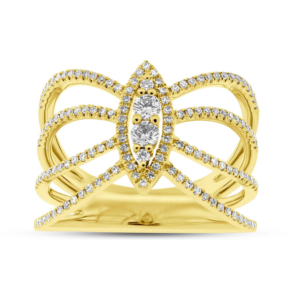 0.46ct 14k Yellow Gold Diamond Lady's Ring