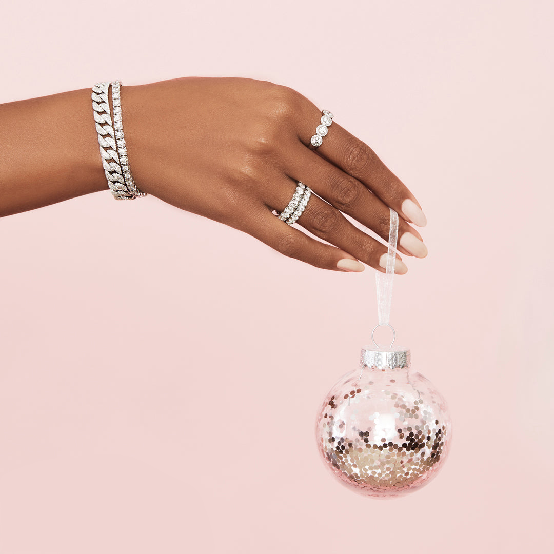 Diamond Pave Cuban Link Bracelet 14k White Gold (3.19ct)