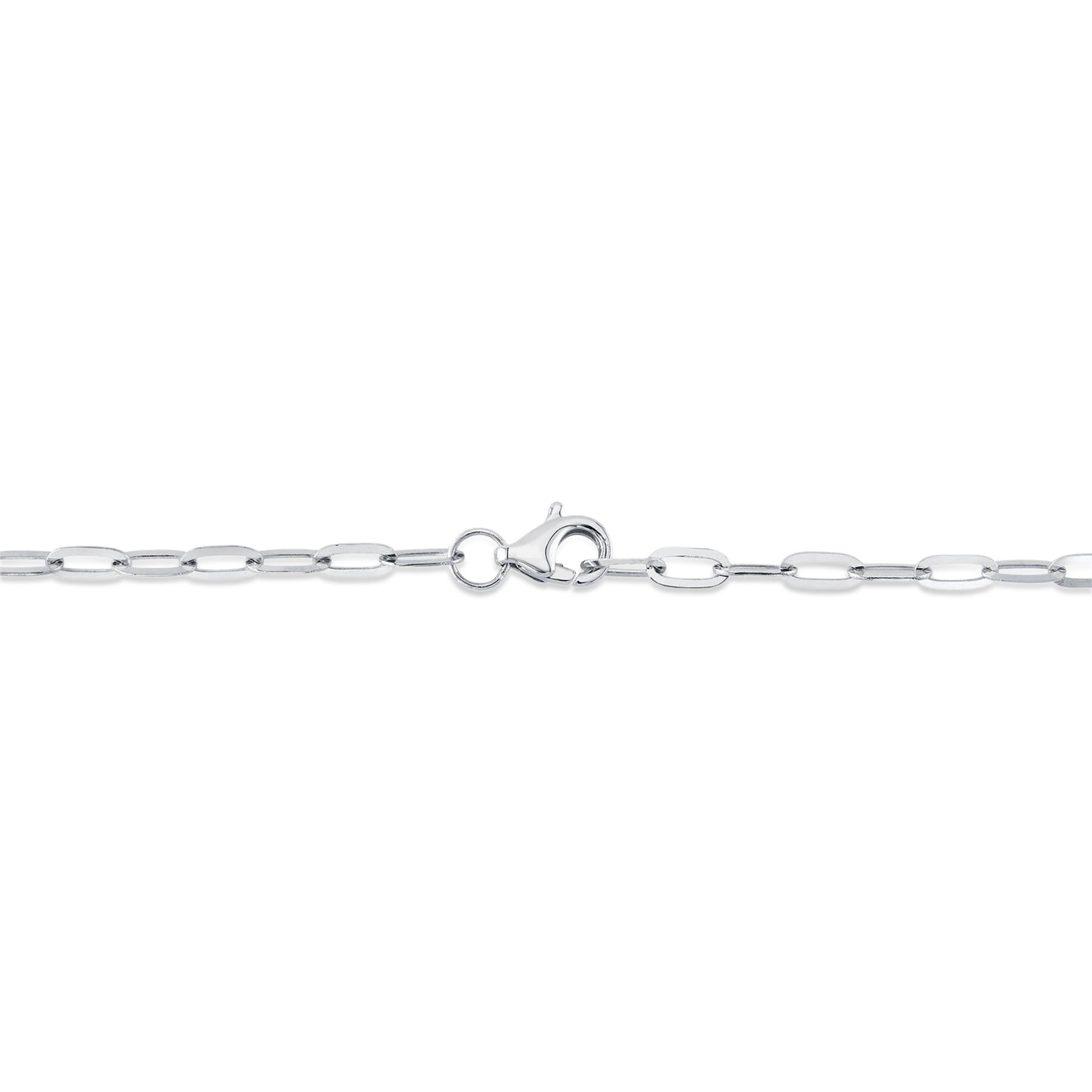 Diamond & Green Garnet Panther Paper Clip Pendant Necklace 14K White Gold (0.56ct)