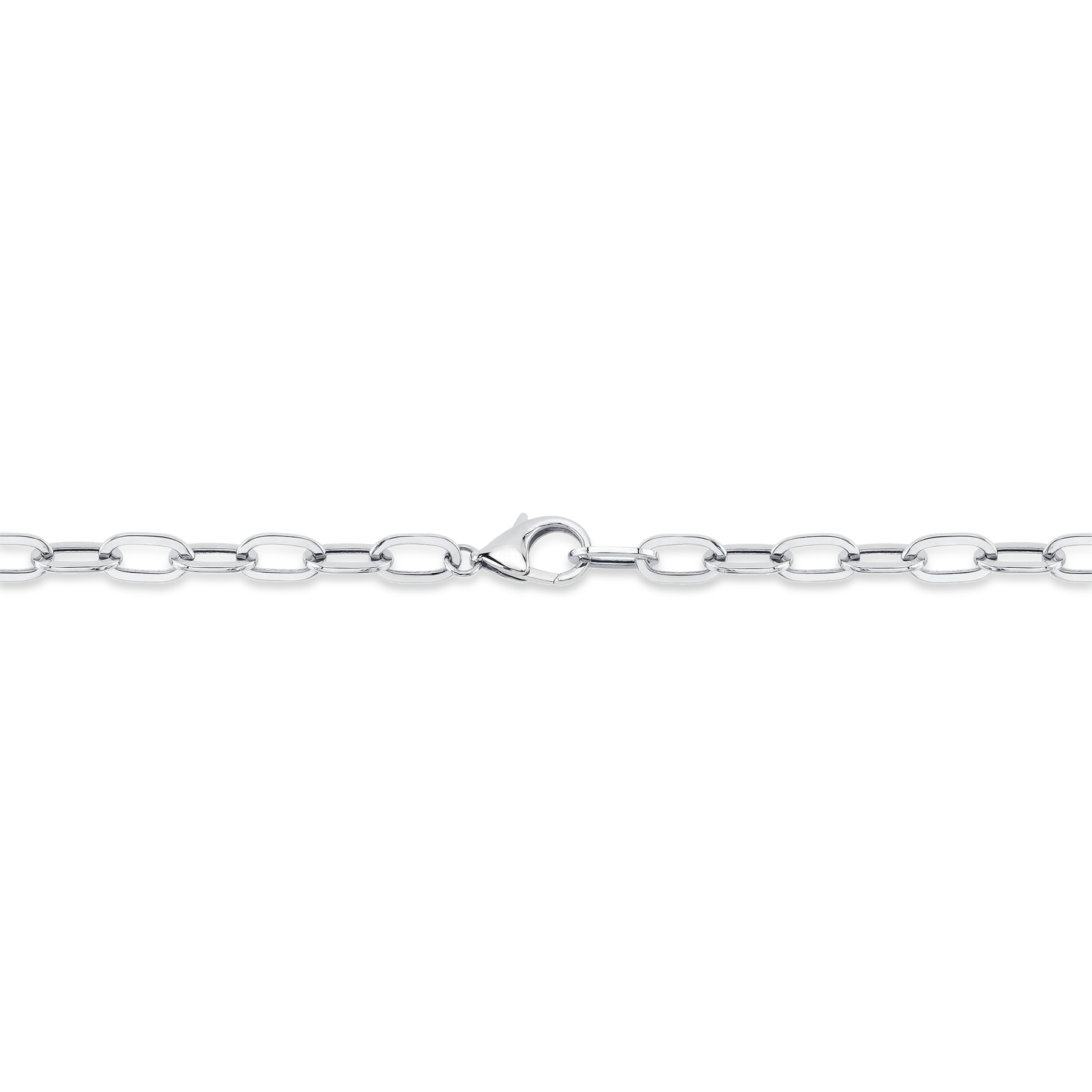 Diamond & Green Garnet Panther Paper Clip Pendant Necklace 14K White Gold (3.53ct)