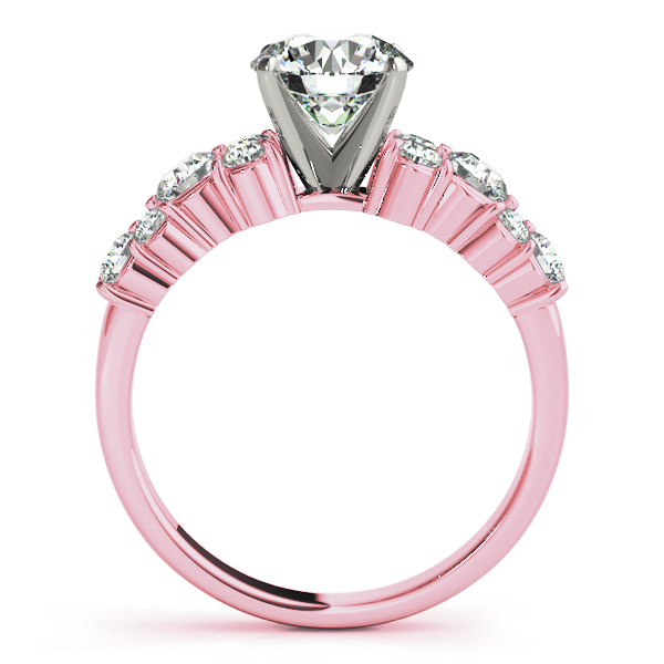 Diamond Garland Engagement Ring Setting 18K Rose Gold (0.66ct)