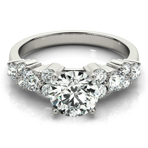 Diamond Garland Engagement Ring Setting Palladium (0.66ct)